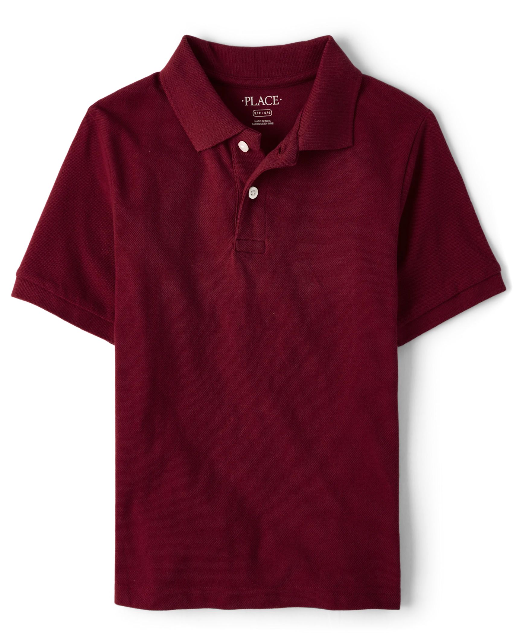 Boys Uniform Pique Polo - redwood | The Children's Place