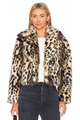 MAJORELLE Alpine Faux Fur Jacket in Leopard from Revolve.com | Revolve Clothing (Global)