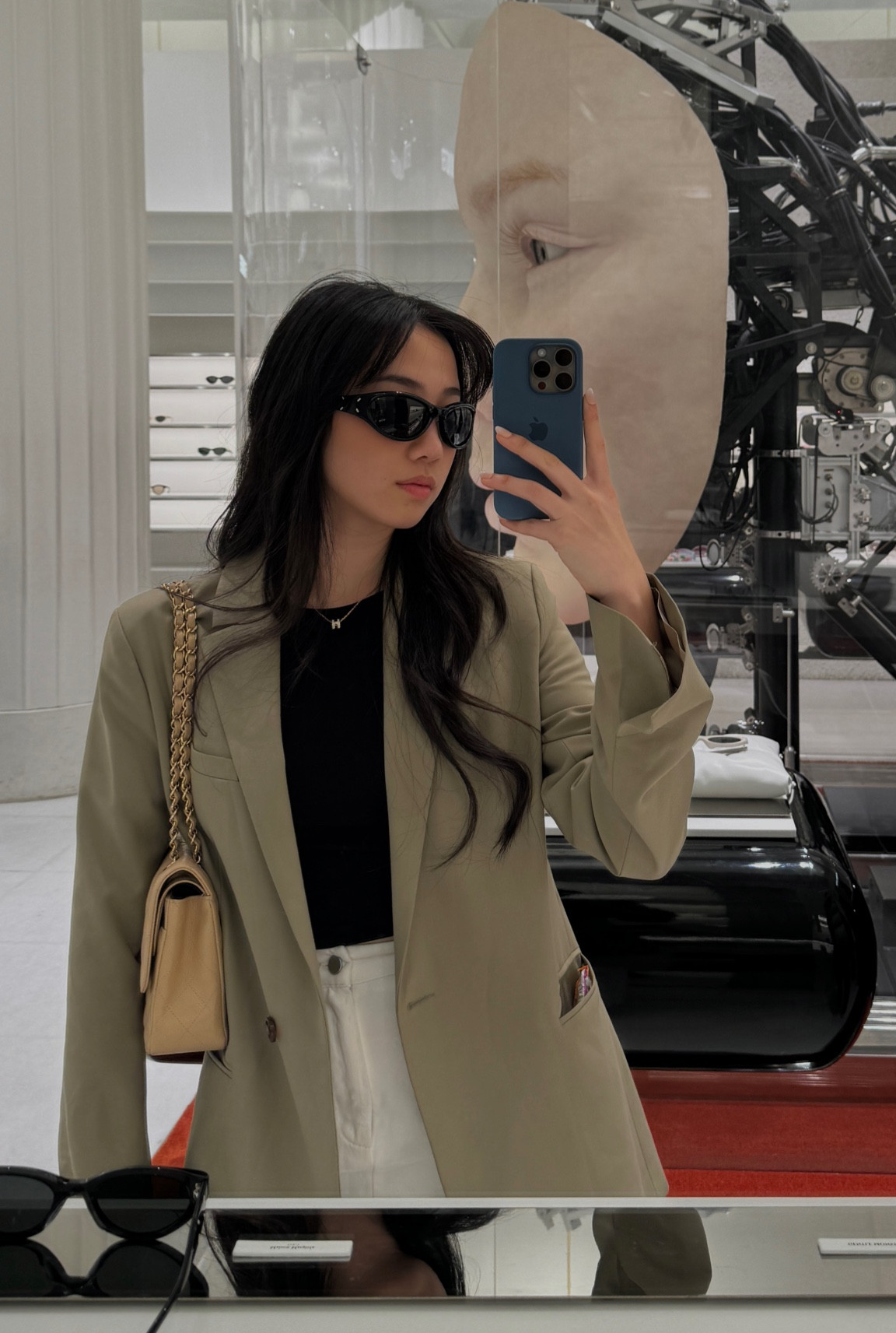 simple spring look using sage green blazer and white skirt 🤍

#LTKstyletip #LTKeurope #LTKSeasonal