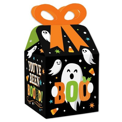 Big Dot of Happiness You've Been Booed - Square Favor Gift Boxes - Ghost Halloween Party Bow Boxes - Set of 12 | Target