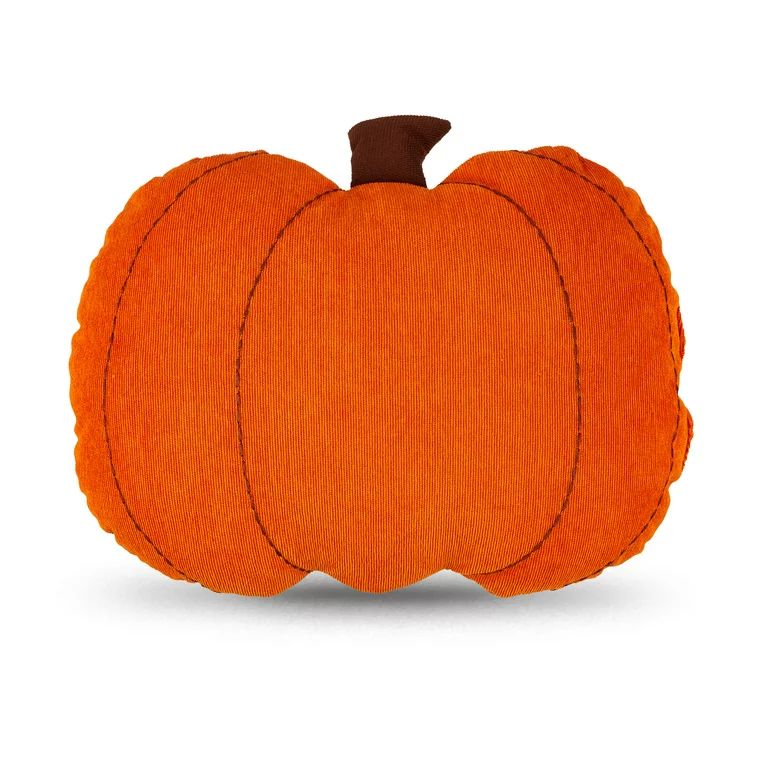 Harvest 14in Orange Pumpkin Decorative Pillow, Way to Celebrate | Walmart (US)