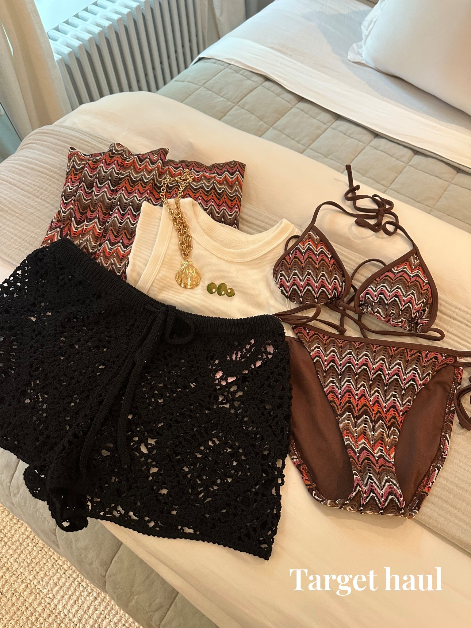Target summer finds for the win ☀️

Target haul summer fashion bikini coverup vacation outfit pool outfit