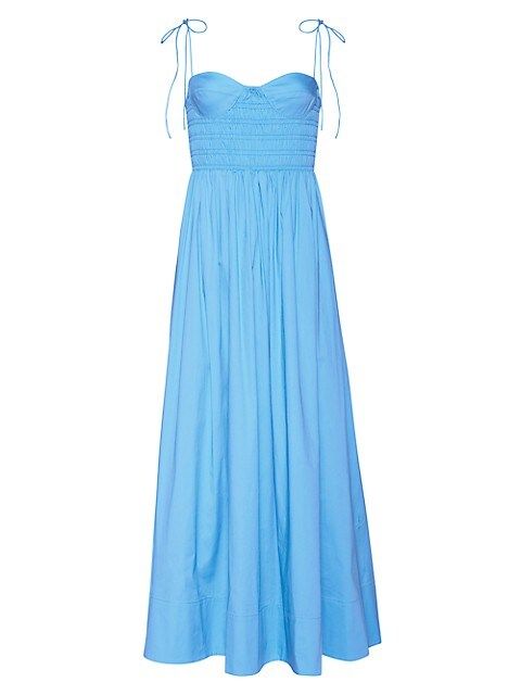 Landry Shoulder-Tie Smocked Maxi Dress | Saks Fifth Avenue