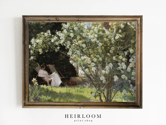 French Country Decor  Antique Painting  Farmhouse Decor  | Etsy | Etsy (US)