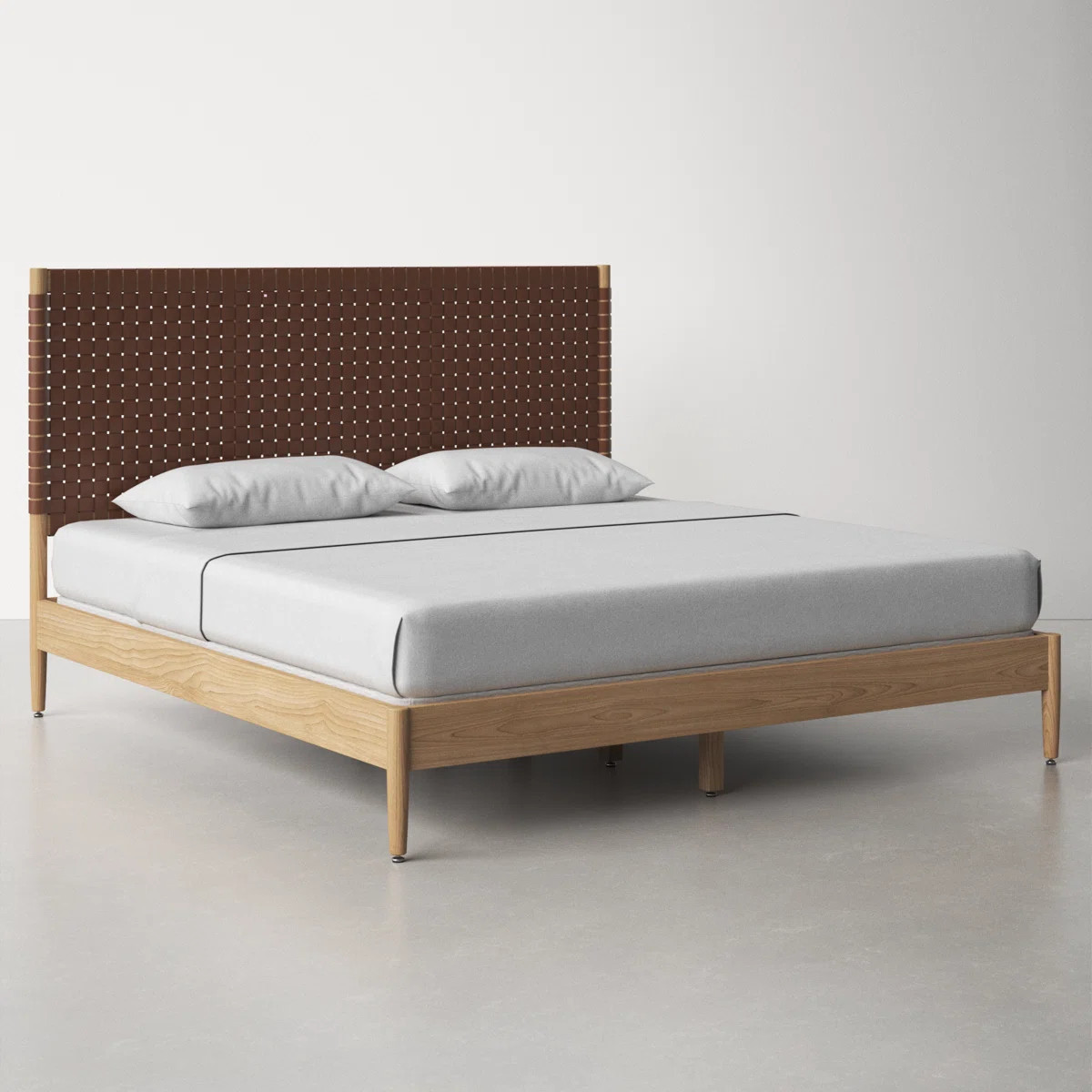 Tamita Leather Platform Bed | Wayfair North America