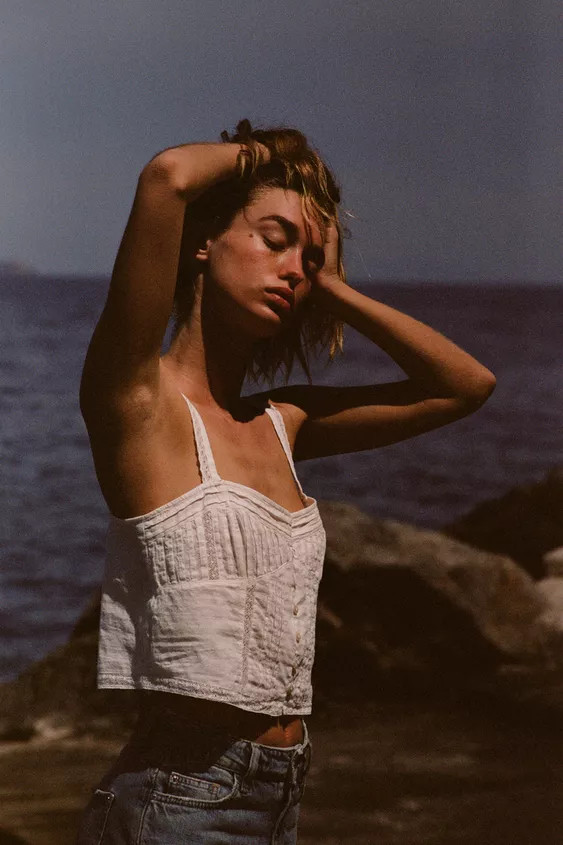 PINTUCK CROP TOP | Zara UK