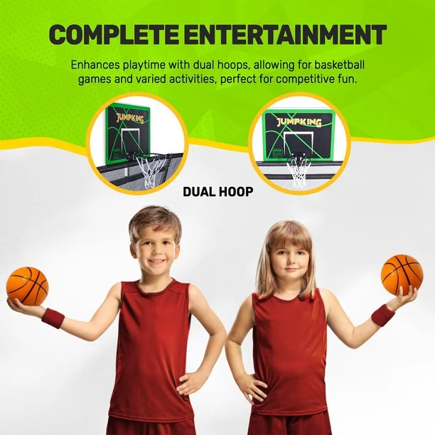 Jumpking Instant Savings Jumpking 10' x 15' Rectangle Trampoline with Basketball Hoop 4.8 stars o... | Sam's Club