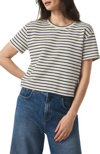 Splendid Whit Stripe Boxy Crop Tee | Nordstrom | Nordstrom