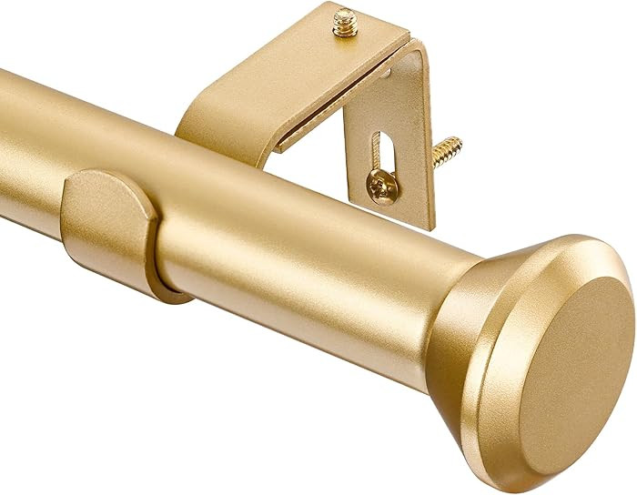 SIMEWIN Barras de cortina resistentes para ventanas de 72 a 144 pulgadas, barras de cortina ajust... | Amazon (US)