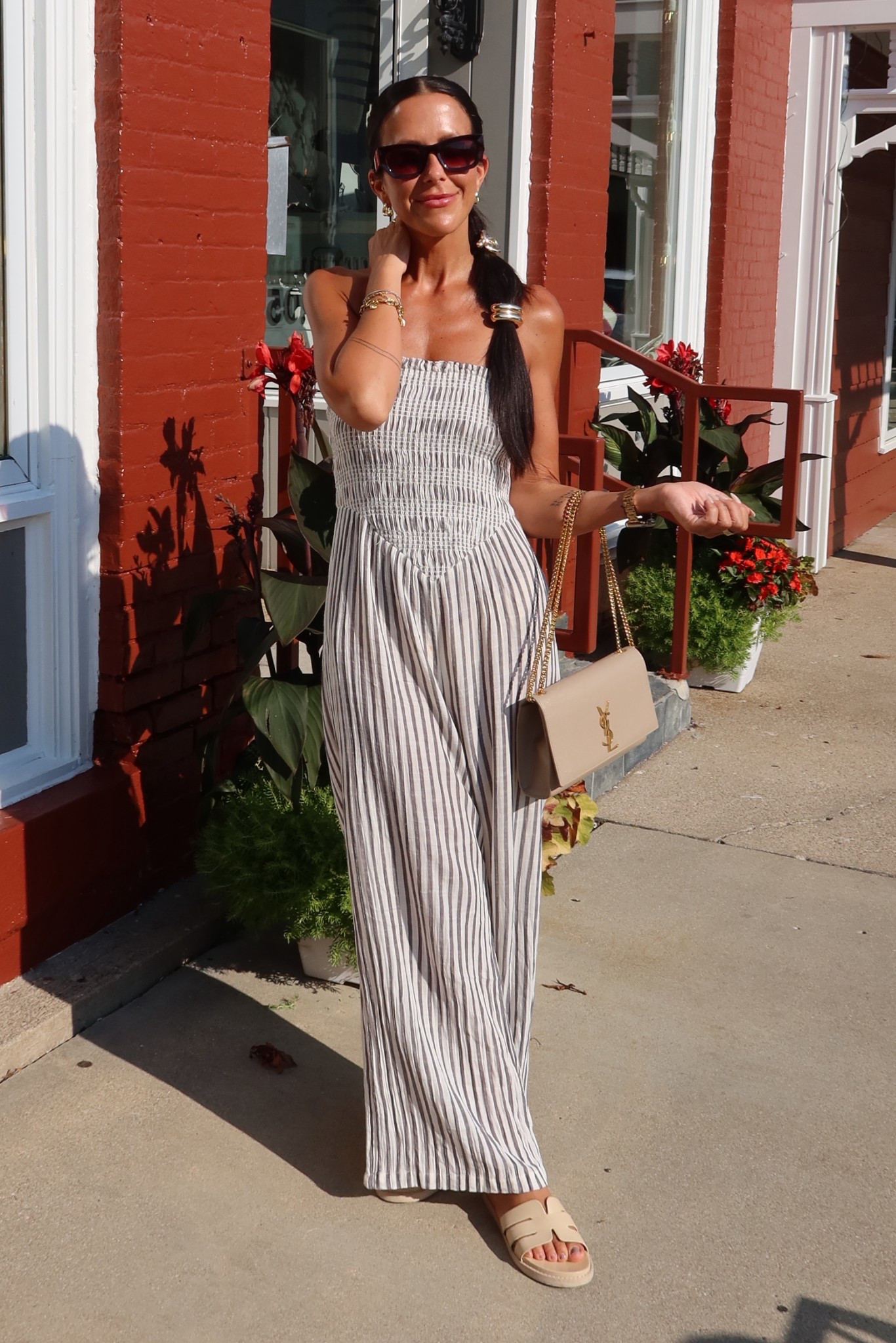 Wearing an XS in the romper 

#LTKPetite #LTKStyleTip #LTKFindsUnder50