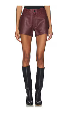 DL1961 Zoie Short in Saffron Leather from Revolve.com | Revolve Clothing (Global)