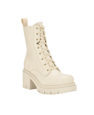 Women's Juel Low Heel Lace Up Combat Booties | Macy's
