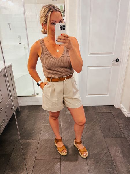This is your sign to give the trouser shorts trend a try! These are so comfortable and they can even be considered work appropriate in some settings. Wearing my true size 27z

#LTKStyleTip #LTKFindsUnder100 #LTKSaleAlert