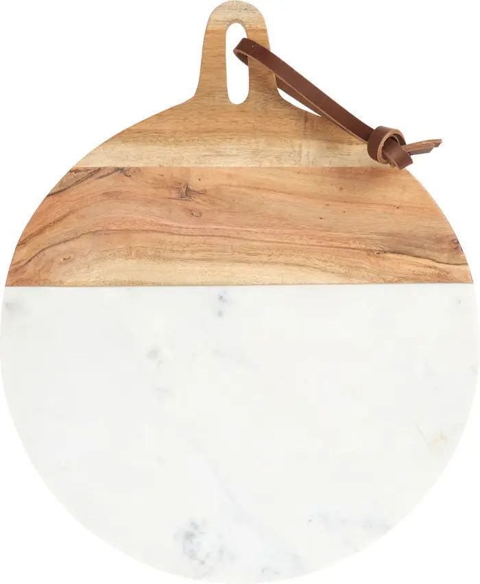 Nordstrom Marble & Acacia Wood Round Cutting Board | Nordstrom | Nordstrom