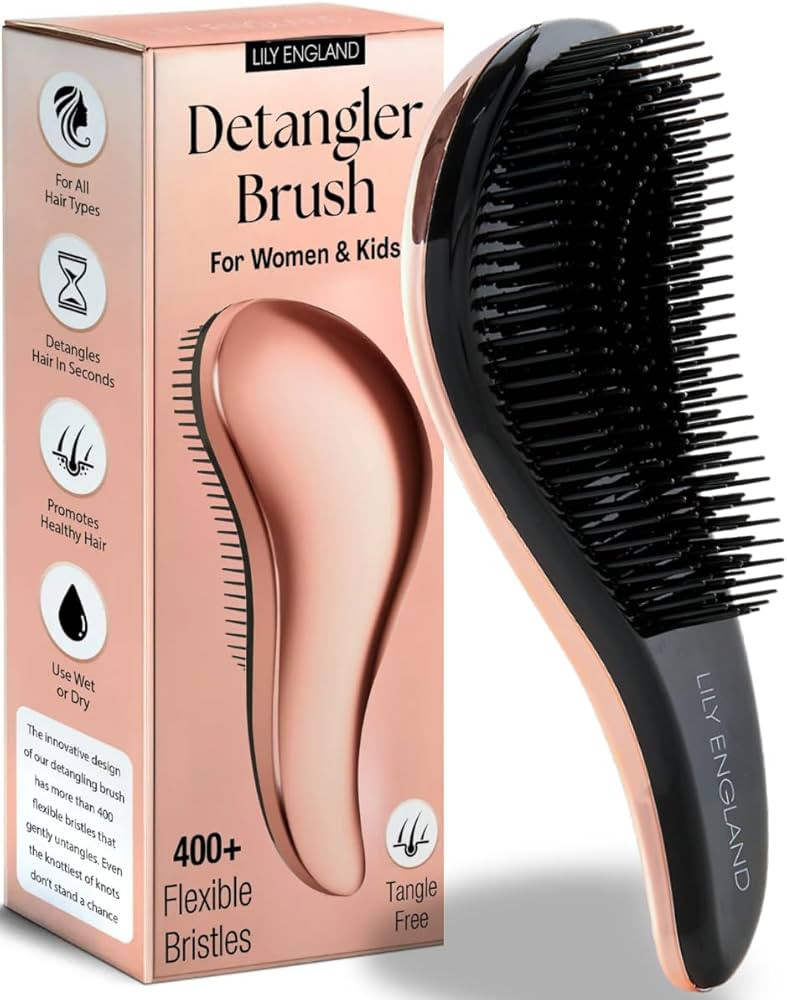 Lily England Teen Girl Gifts Trendy Stuff - Gentle Detangler Hair Brush for Curly, Thick, Straigh... | Amazon (US)