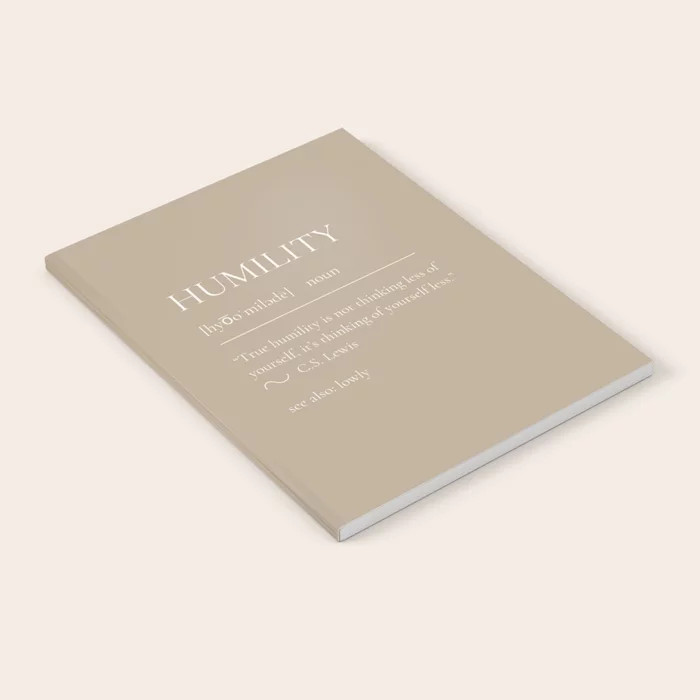Virtues Notebook: Humility Notebook | Society6