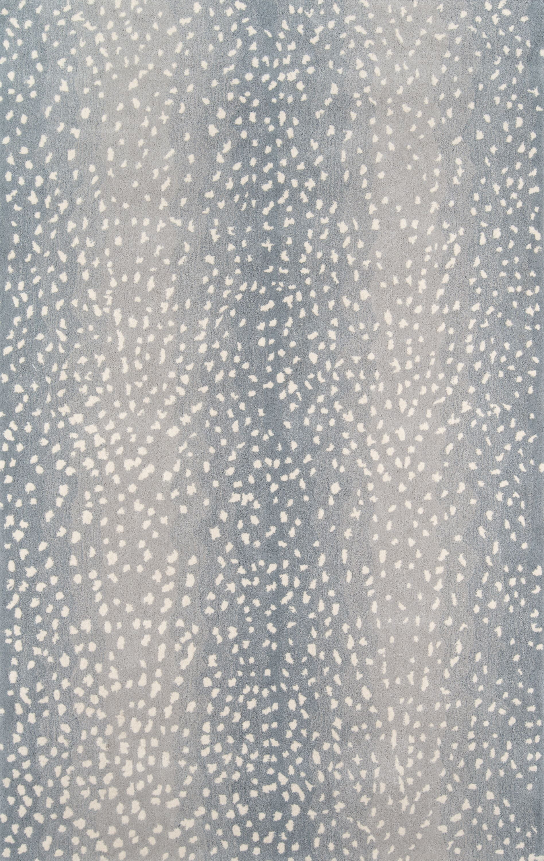 Erin Gates by Momeni Woodland Antelope Blue Hand Tufted Wool Runner 2'6" X 8' | Walmart (US)