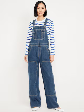 Baggy Wide-Leg Jean Overalls | Old Navy (US)