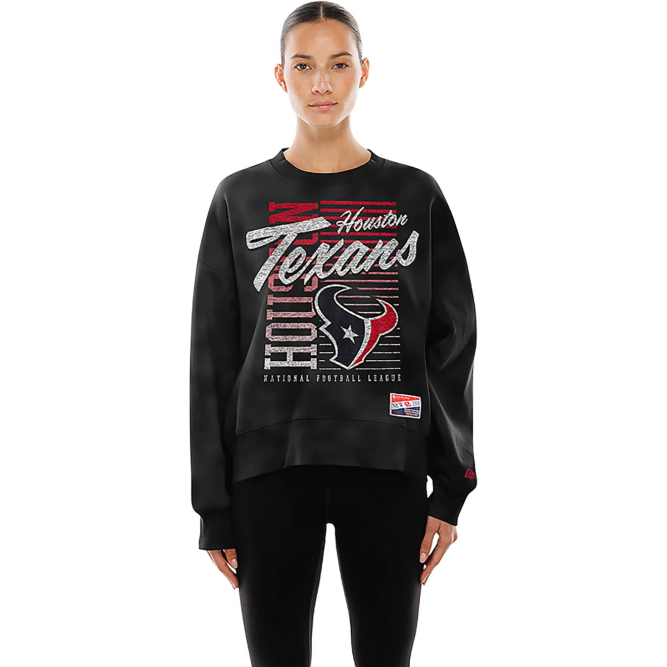 New Era Women's Houston Texans Dolman Fleece Crew Sweatshirt | Academy Sports + Outdoors