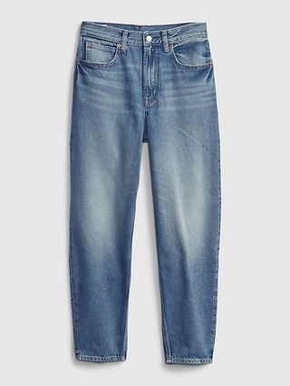 High Rise Barrel Jeans with Washwell | Gap (US)