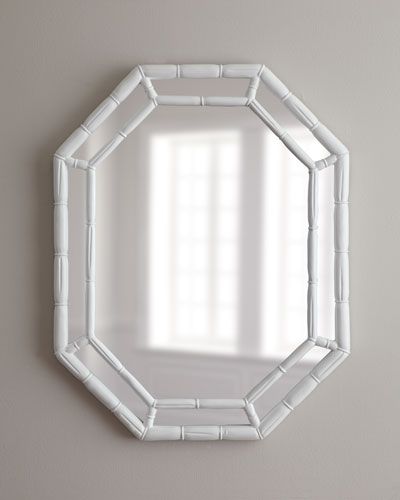 White Octagonal Mirror | Horchow