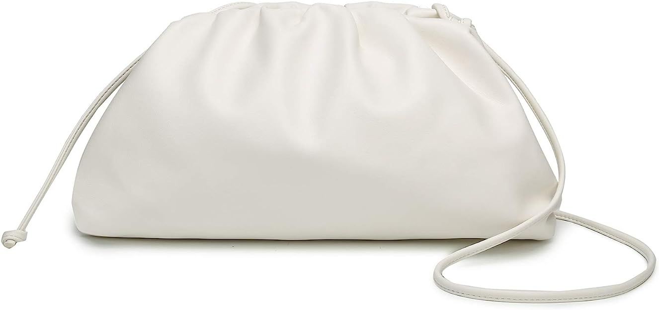 Dumpling Bags for Women Cloud Clutch Purse with Ruched Detail | Amazon (US)