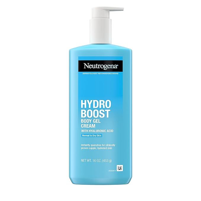 Neutrogena Hydro Boost Hydrating Body Gel Cream with Hyaluronic Acid, Non-Greasy and Fast Absorbi... | Amazon (US)