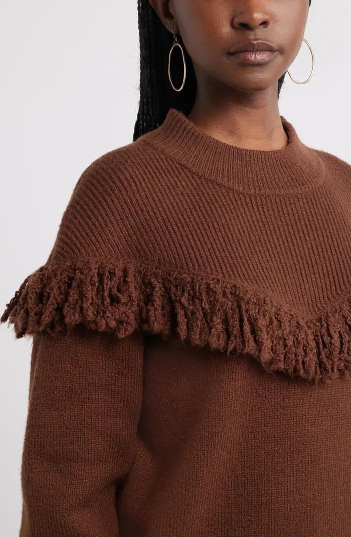 Treasure & Bond Novelty Fringe Sweater | Nordstrom | Nordstrom