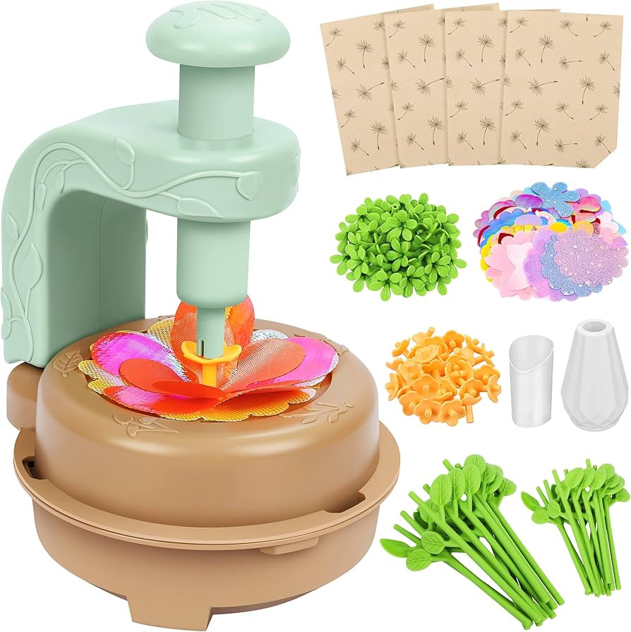 Fabric Flower Bouquets Toys, DIY Craft Kits Toys for Kids - Flowers Market Toy, Build Your Flower... | Amazon (US)