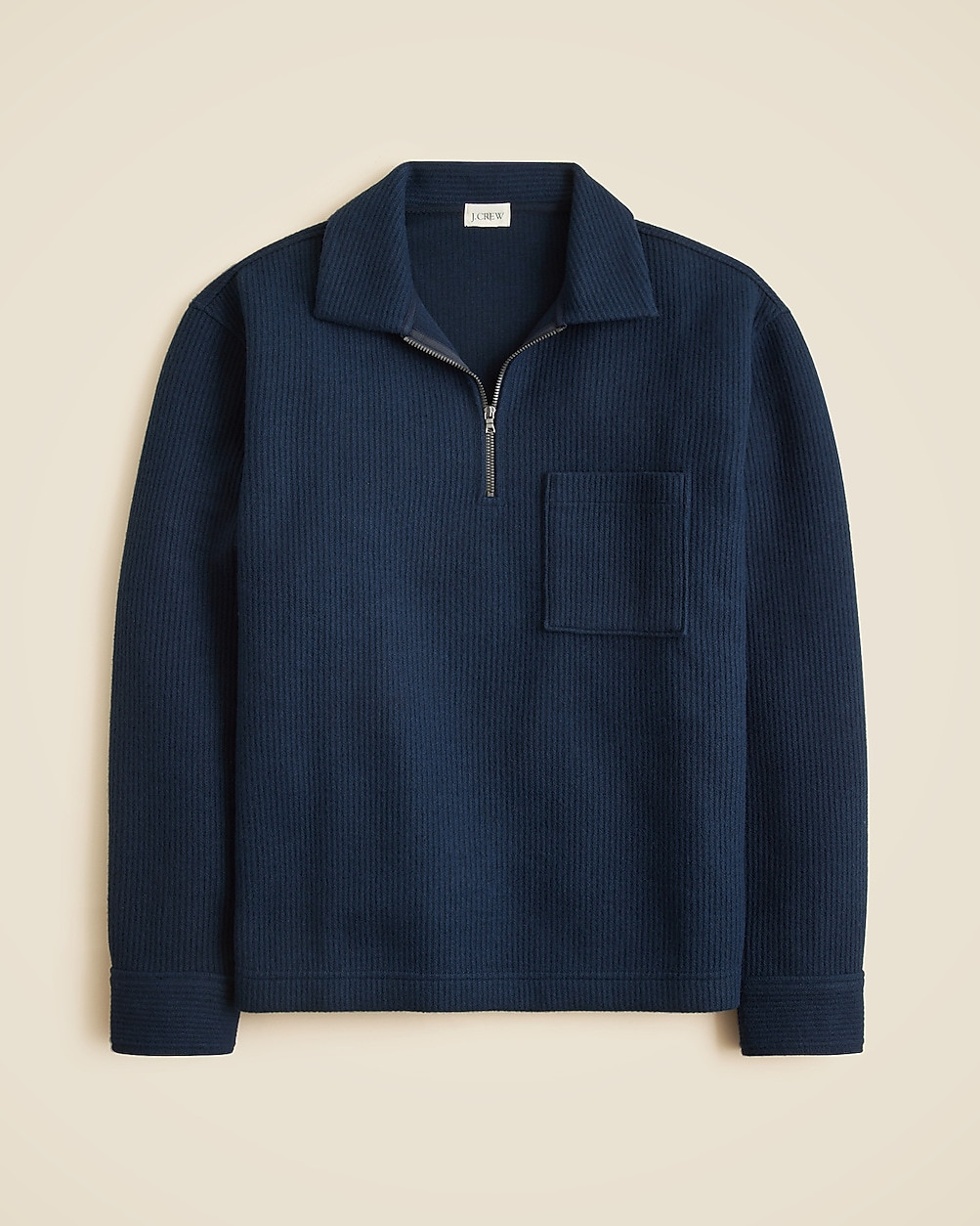 Boiled rib half-zip pullover | J. Crew US