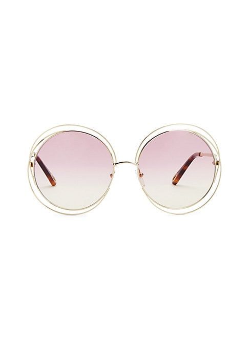 38073 62MM Round Sunglasses | Saks Fifth Avenue
