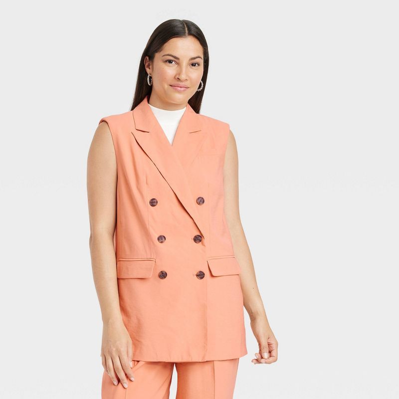 Women's Double Breasted Blazer Vest - A New Day™ | Target