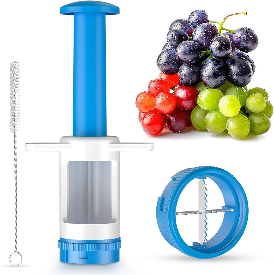 HiYZ Grape Cutter, Fruit Slicer and Veggie Divider with Stainless Steel Blades for Baby Supplemen... | Amazon (US)