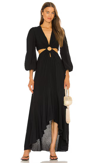 Jaelynn Cut Out Dress in Black | Revolve Clothing (Global)