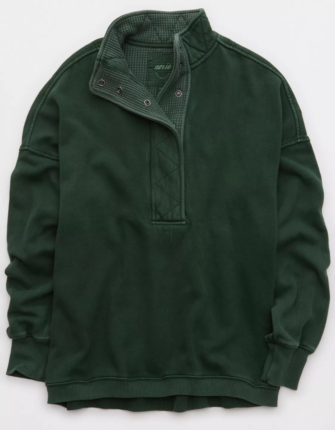 Aerie Getaway Quarter Snap Sweatshirt | Aerie