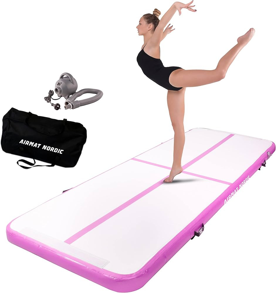 AirMat Nordic Air Mat Tumble Track 10ft/13ft/16ft/20ft/26ft with Electric Air Pump, Inflatable Gy... | Amazon (US)