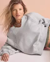 Aerie Hey Crochet Sweatshirt | Aerie