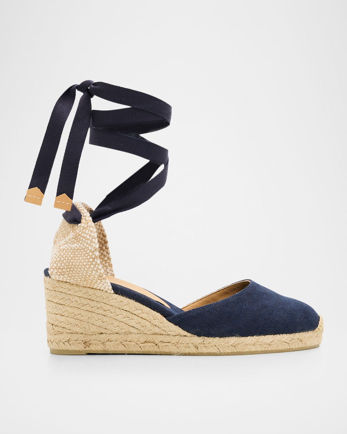 60mm Carina Canvas Espadrille Wedge Sandals | Neiman Marcus