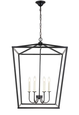 Living District Maddox 6 Light Black Chandelier | Ashley | Ashley Homestore