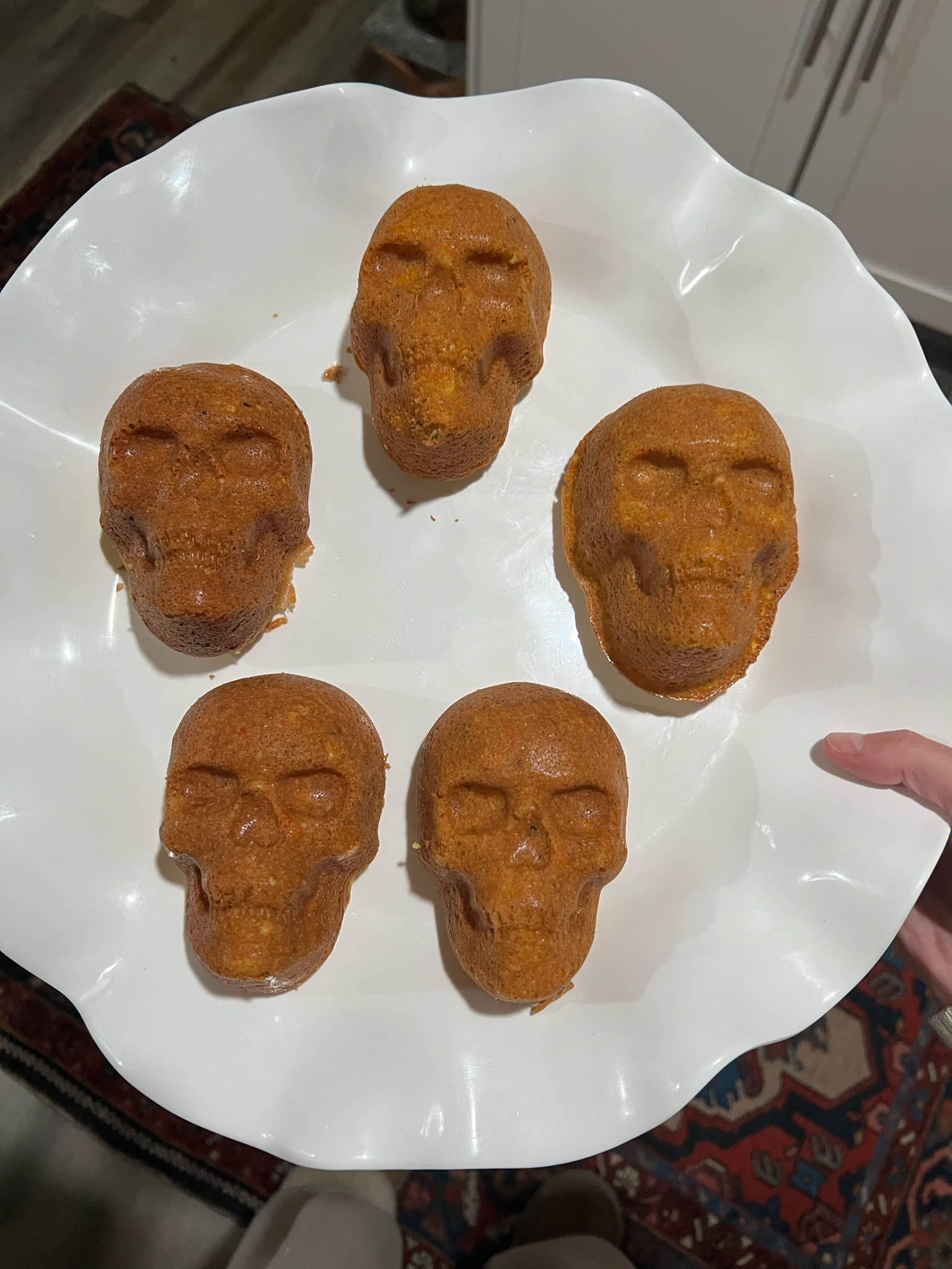 Add a spooky touch to your Halloween table with these skull-shaped cakelets! Best used for skull-shaped ice molds, cornbread, homemade pizza rolls, red velvet cake bites & more! Linked the exact same item from Amazon & Target (Amazon is half the price of target!) I LOVE to cook with this bakeware pan when hosting during the month of October 🧡

#LTKHalloween #LTKhome #LTKSeasonal