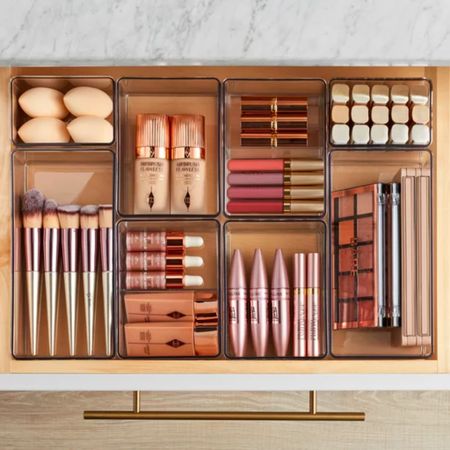 beauty storage and organization from #TheHomeEdit - look how beautiful this makeup collection of #CharlotteTilbury #Morphe and more looks, I’ve also linked the products! 

#LTKbeauty #LTKhome