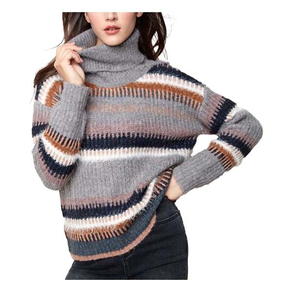 Women's Charlie B Striped Cowl Neck Sweater | Scheels