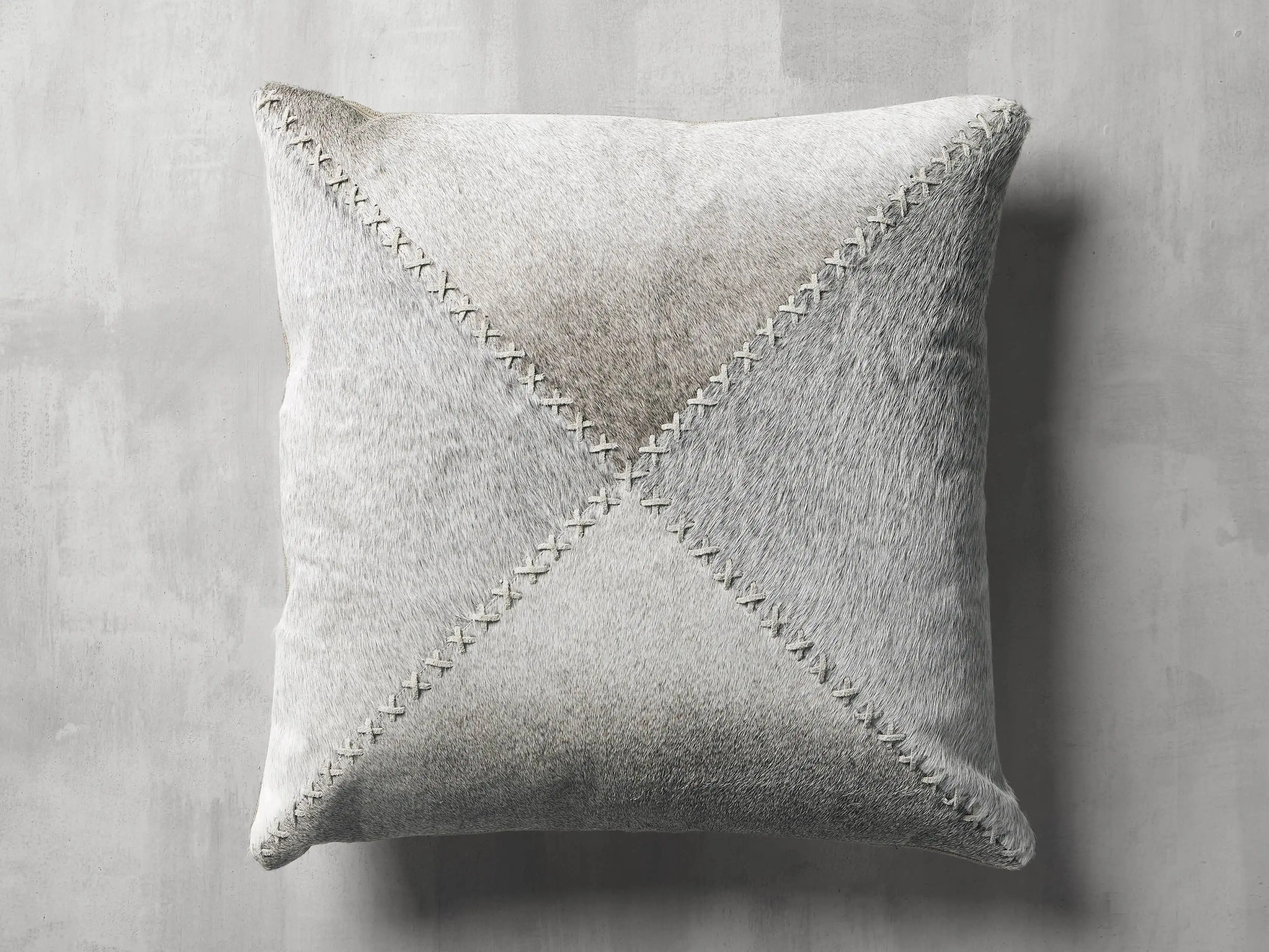 Hide Cross Stitch Pillow Cover | Arhaus