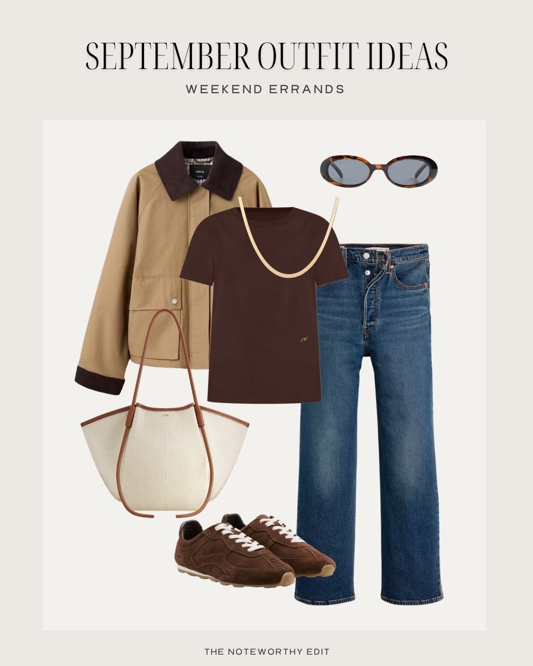 September outfit ideas - weekend errands

Barn jacket 
Brown sweater tee
Market tote
Brown suede sneakers

#LTKSeasonal #LTKTravel #LTKOver40