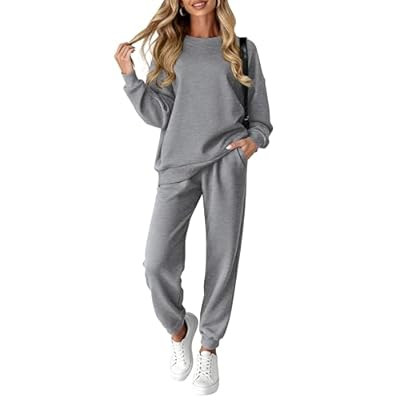 KIRUNDO Sweatsuits Women 2 Piece Outfit Matching Workout Lounge Sets Fall F… | Amazon (US)