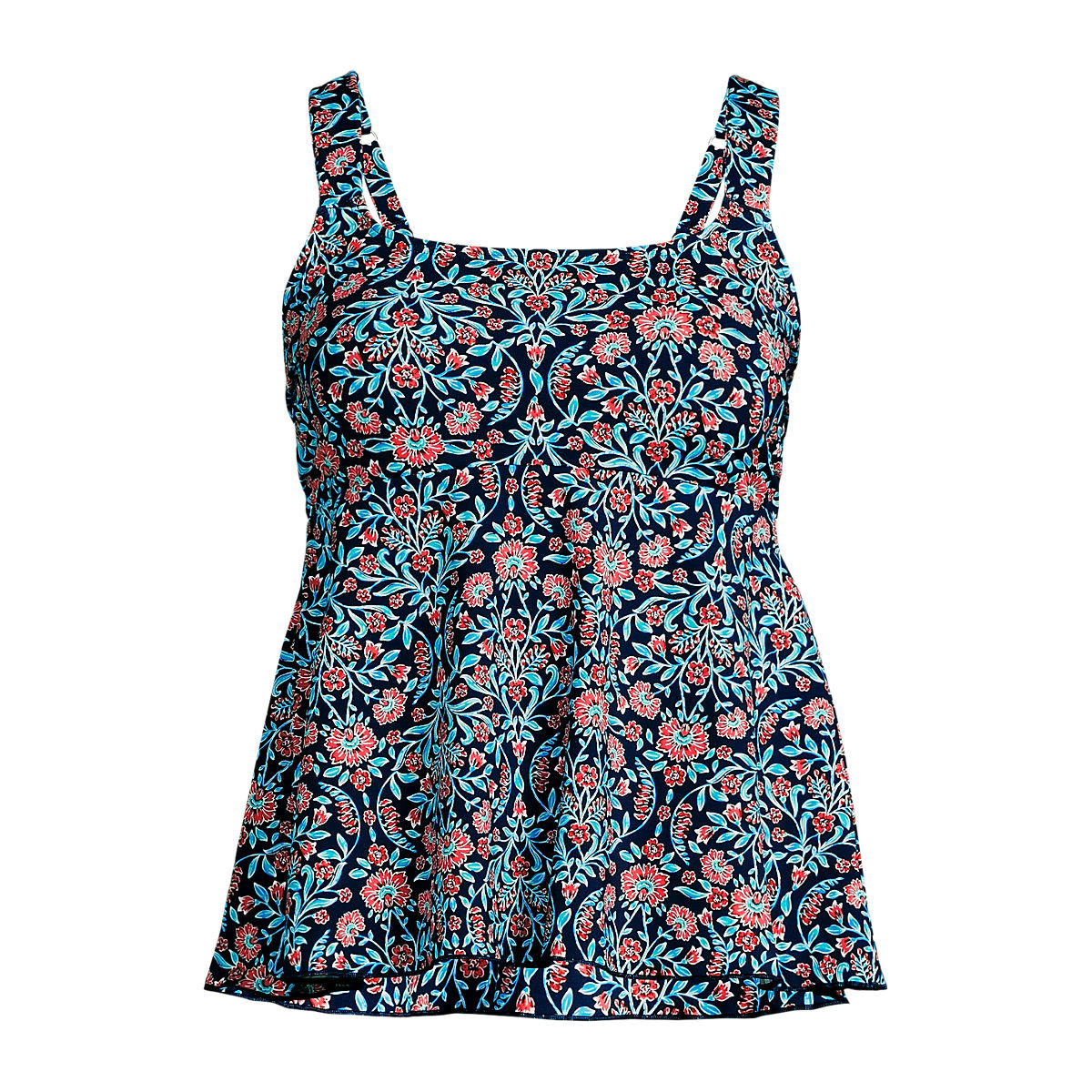 Women's Flutter Scoop Neck Tankini Top Comfort Adjustable Straps | Lands' End (US)