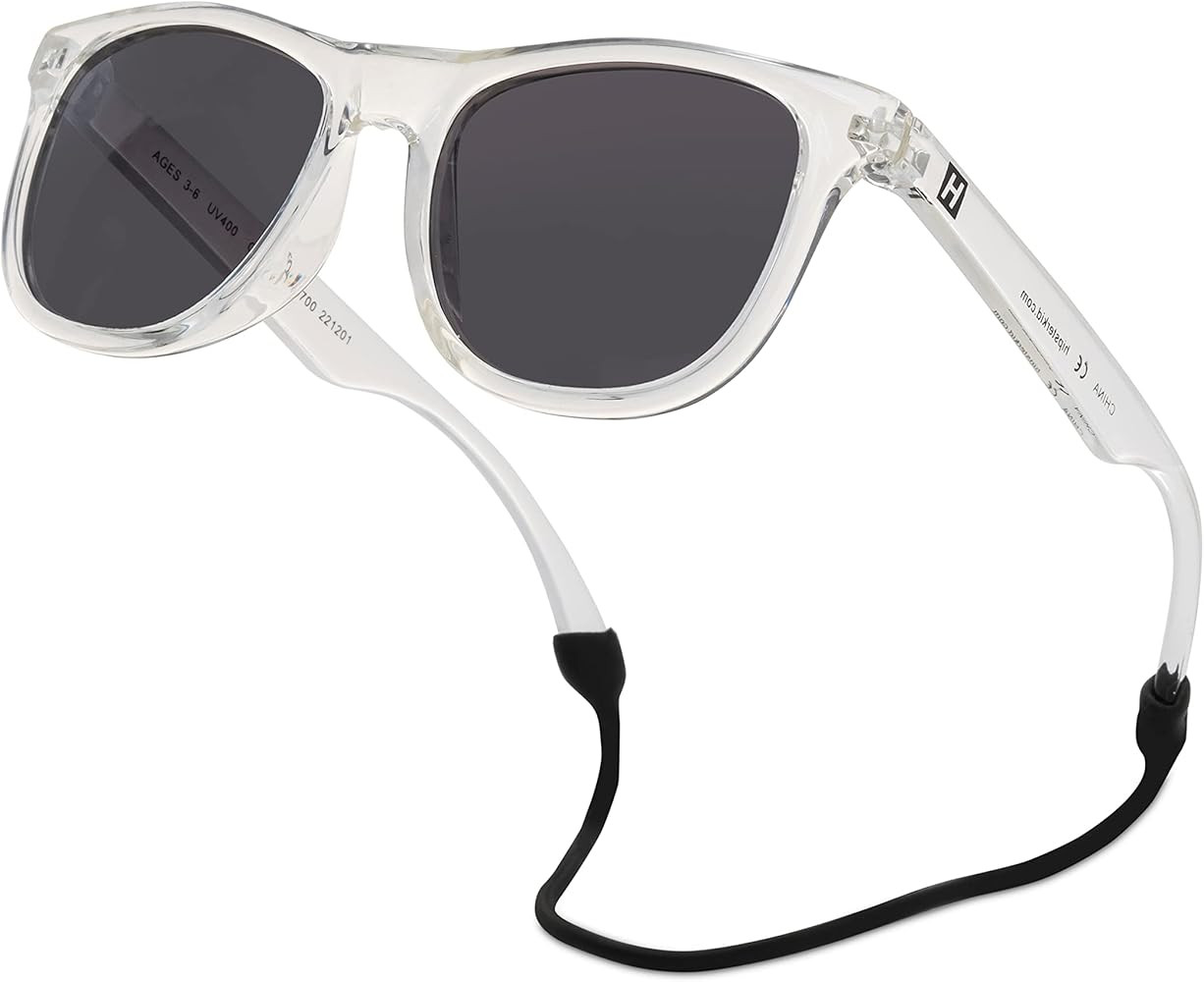 Hipsterkid Baby Sunglasses - Toddler Polarized Sunglasses with Shatter Resistant Lenses and Stay-... | Amazon (US)