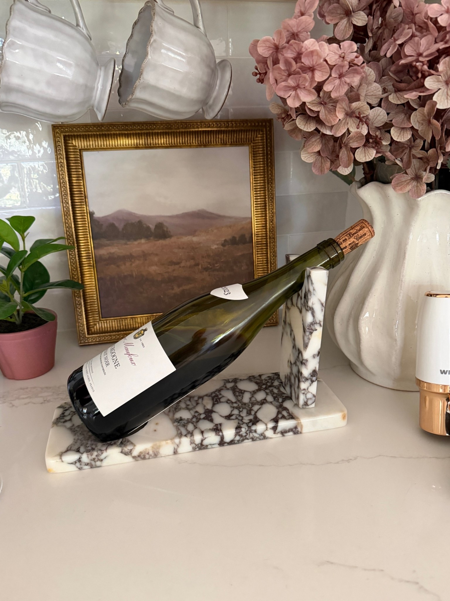 This marble wine bottle holder though 😍🍷

#LTKHome
