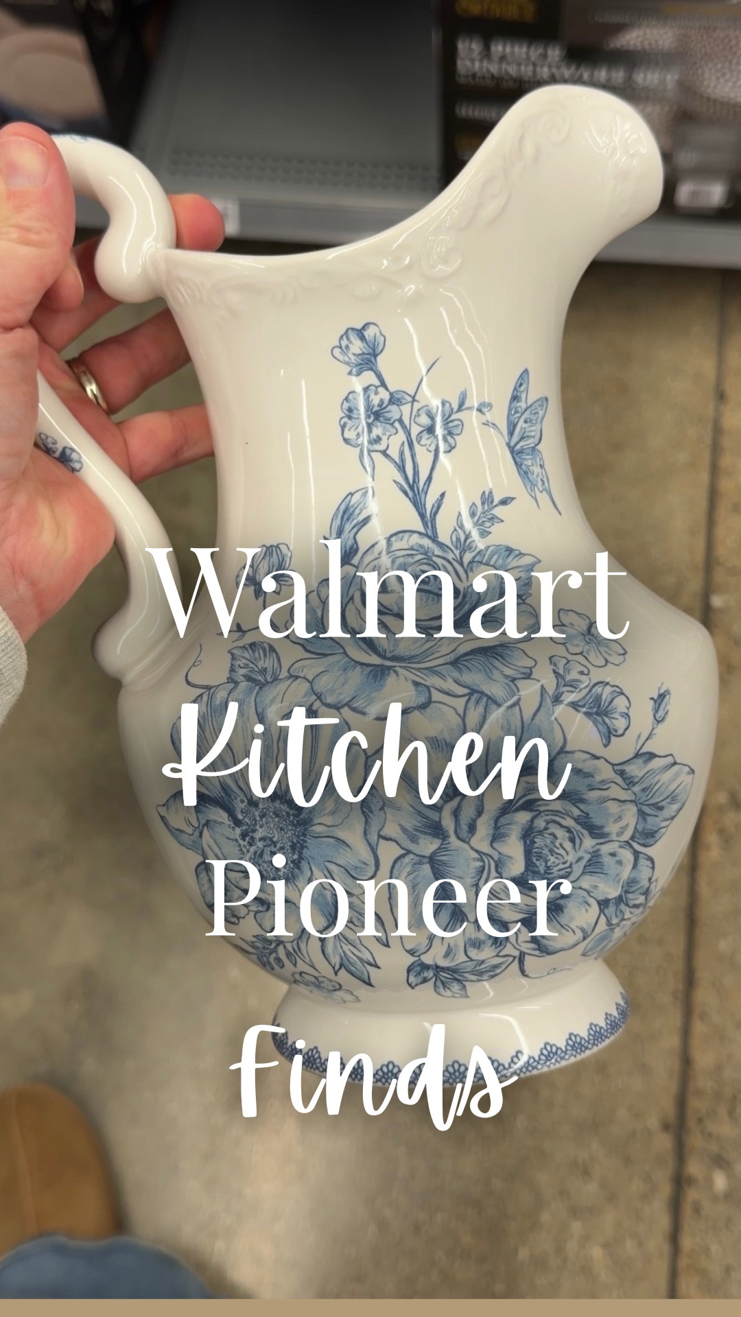 I spotted these new Pioneer Woman pieces at Walmart and they are so pretty. The blue floral pattern gives that classic vintage kitchen feel, but it still works with so many styles.

They have a whole collection including:
• plates
• bowls
• cups
• serving pieces
• pitchers and more

It’s the kind of set that makes everyday meals feel a little more special, and it would also look beautiful styled in open shelving or a hutch.

If you love classic kitchen pieces that look high end but are still affordable, this collection is definitely worth checking out.

Would you put this in your kitchen? 💙🍽️

#pioneerwoman #walmartfinds #walmarthome #kitchenfinds #affordablehome kitchendeco