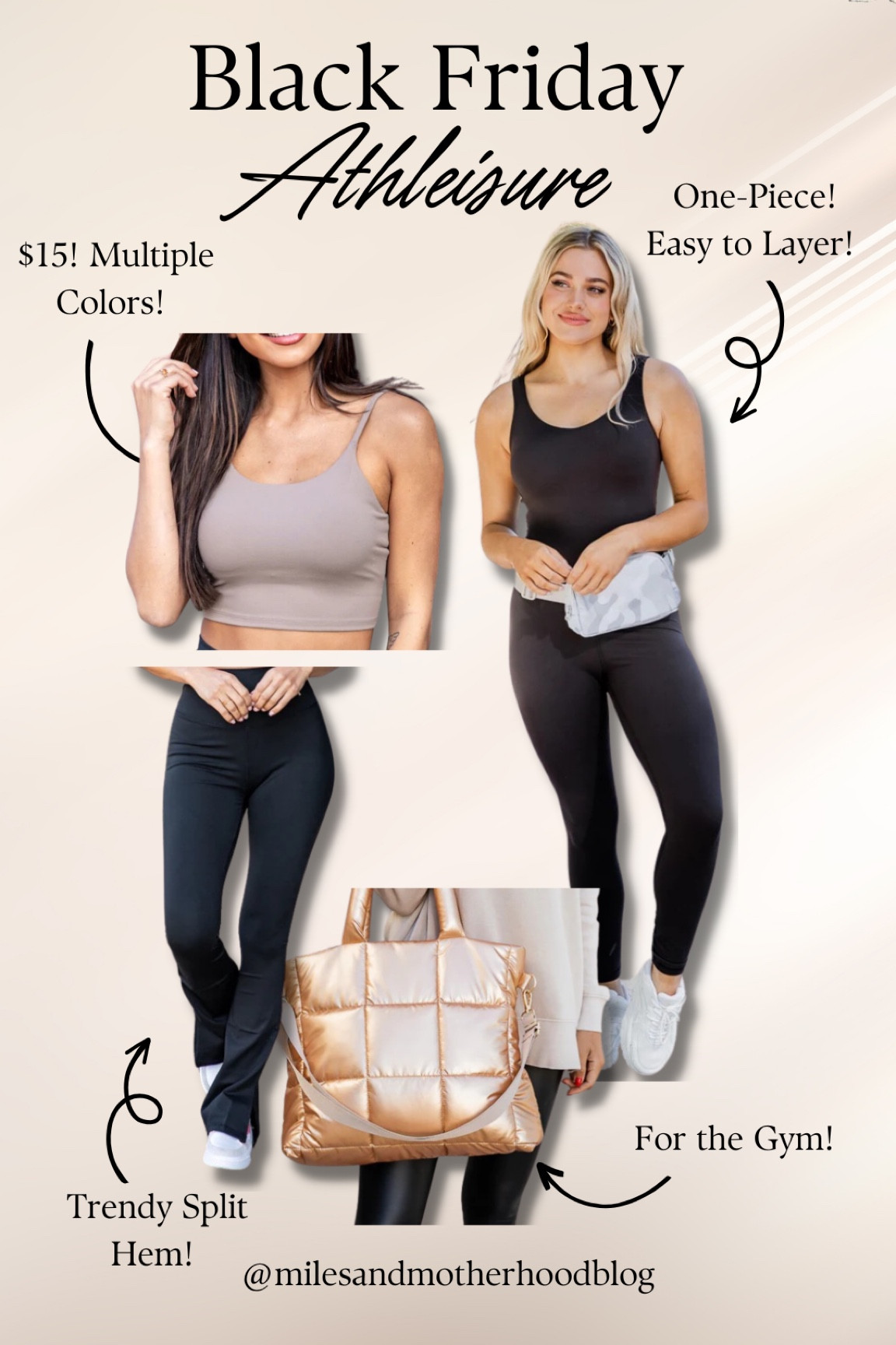 Black Friday Athleisure Sale! $15 doorbusters! Trendy pants and one-pieces! 

#LTKHoliday #LTKGiftGuide #LTKfit